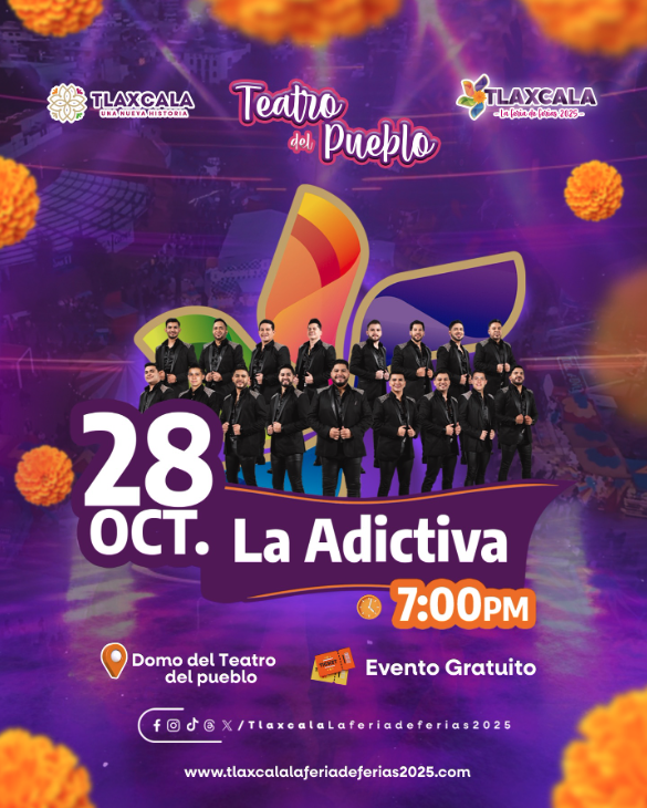 boletos La Adictiva Teatro del Pueblo Tlaxcala