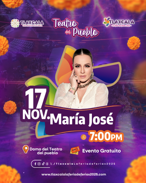 boletos Maria Jose Teatro del Pueblo Tlaxcala
