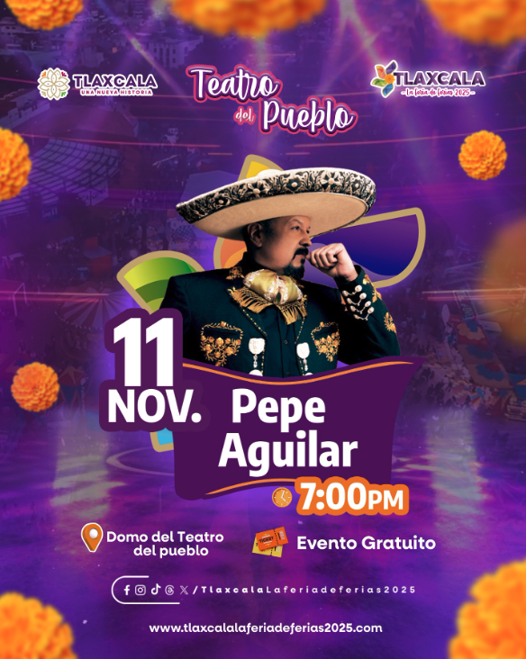 boletos Pepe Aguilar Teatro del Pueblo Tlaxcala